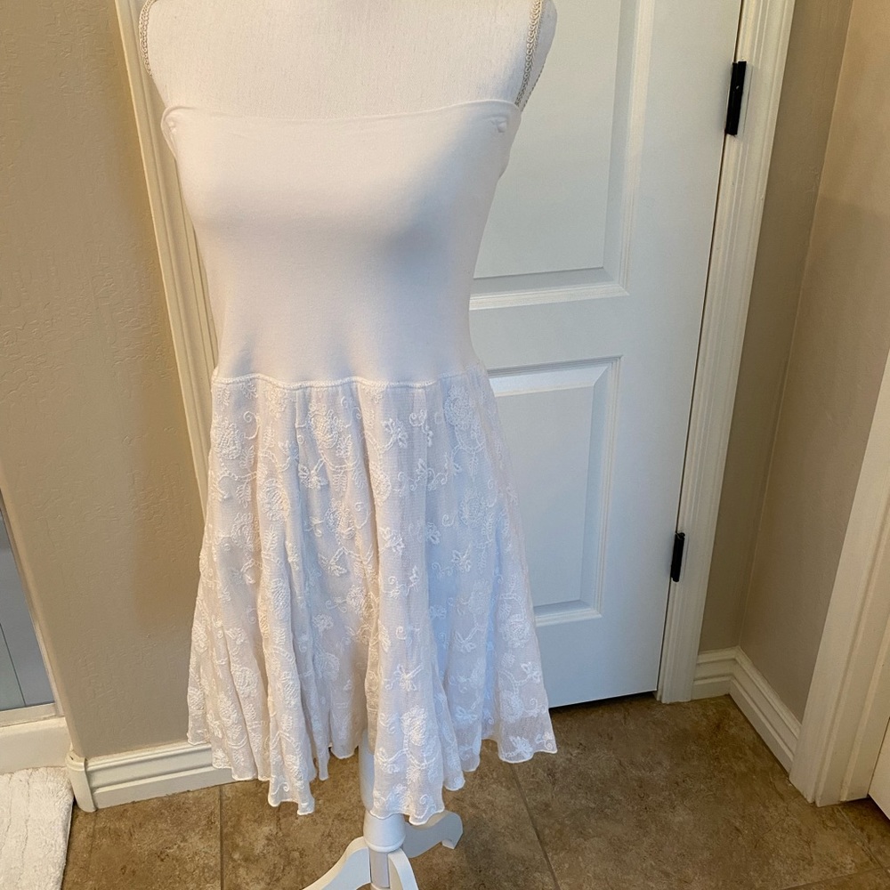 CAbi White Skirt/Dress